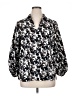 Nordstrom Floral Ivory 3/4 Sleeve Button-Down Shirt Size XL - photo 1