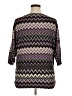 Isabella Rodriguez Chevron-herringbone Purple 3/4 Sleeve Top Size XL - photo 2