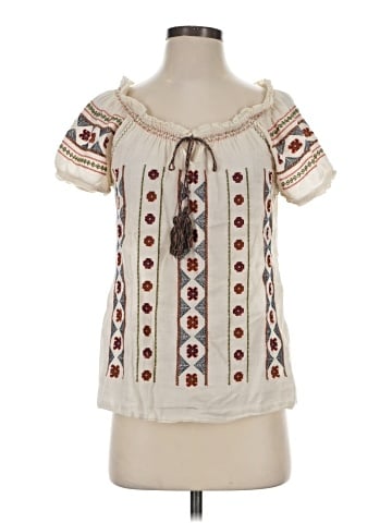Lucky Brand Short Sleeve Blouse (view 1)