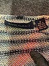 Anne Klein II 100% Silk Stripes Blue Gray Silk Pullover Sweater Size S - photo 7