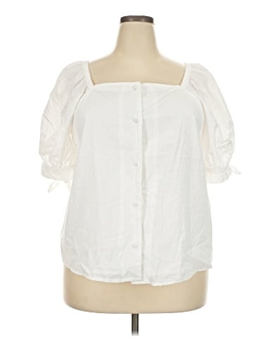 LC Lauren Conrad Short Sleeve Blouse (view 1)
