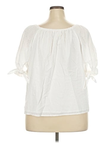 LC Lauren Conrad Short Sleeve Blouse (view 2)