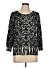 Joseph A. Animal Print Black Pullover Sweater Size L - photo 1