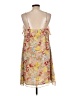 Old Navy 100% Polyester Floral Yellow Casual Dress Size L - photo 2