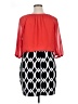 En Focus Studio Graphic Red Casual Dress Size 16 - photo 2