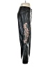 Assorted Brands 100% Polyester Animal Print Black Faux Leather Pants Size M - photo 4