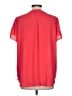 Pleione 100% Polyester Red Short Sleeve Blouse Size L - photo 2