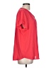 Pleione 100% Polyester Red Short Sleeve Blouse Size L - photo 4