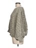 Jessica Simpson 100% Polyester Gray Tan Poncho Size L - photo 5