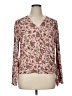 One World Brown Long Sleeve Blouse Size 1X - photo 1