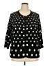 Coldwater Creek Polka Dots Black Pullover Sweater Size 2X - photo 1