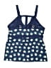 Lands' End Print Blue Swimsuit Top Size 12 - photo 2