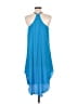Eight Sixty 100% Polyester Solid Blue Casual Dress Size M - photo 2