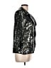 Colleen Lopez 100% Acrylic Metallic Silver Blazer Size L - photo 4