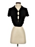With Jéan Black Short Sleeve Blouse Size XXS - photo 1