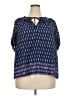 Zac & Rachel 100% Polyester Blue 3/4 Sleeve Blouse Size 2X - photo 1