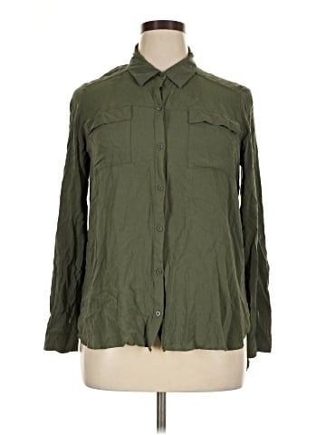 a.n.a. A New Approach Long Sleeve Button-Down Shirt (view 1)