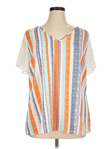 BLOOMCHIC Short Sleeve Blouse (view 1)