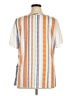 BLOOMCHIC Stripes Orange Short Sleeve Blouse Size 14 - 16 - photo 2