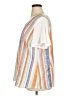 BLOOMCHIC Stripes Orange Short Sleeve Blouse Size 14 - 16 - photo 5