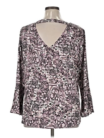 Roz & Ali 3/4 Sleeve Blouse (view 2)