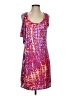 Jennifer Lopez Print Purple Cocktail Dress Size S - photo 1