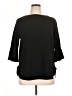 Green Envelope Black 3/4 Sleeve Top Size 1X - photo 1