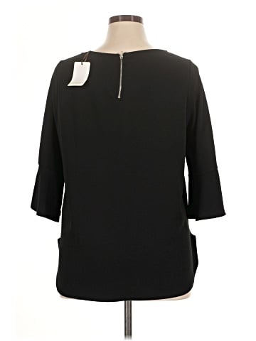 Green Envelope 3/4 Sleeve Top (view 2)