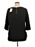 Green Envelope Black 3/4 Sleeve Top Size 1X - photo 2
