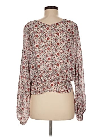 LoveShackFancy Long Sleeve Silk Top (view 2)