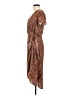 Express 100% Rayon Paisley Brown Casual Dress Size M - photo 5