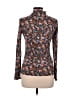 MNG Brown Long Sleeve Blouse Size M - photo 2
