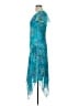 Studio 1 100% Polyester Paisley Blue Cocktail Dress Size 10 - photo 5