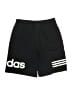 Adidas 100% Cotton Graphic Black Athletic Shorts Size 14 - 16 - photo 2