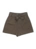 Zara Solid Brown Khaki Shorts Size XS - photo 1