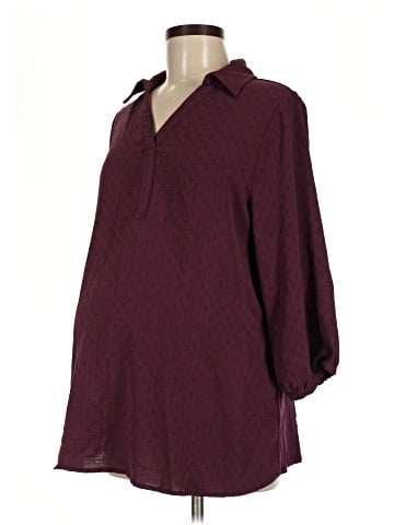 Full Moon Maternity 3/4 Sleeve Blouse (view 1)