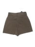 Zara Solid Brown Khaki Shorts Size XS - photo 2