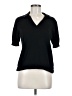 CeCe Black Short Sleeve Blouse Size M - photo 1