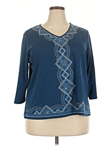 Alfred Dunner 3/4 Sleeve Top (view 1)