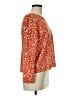 Ann Taylor LOFT 100% Cotton Animal Print Orange Pullover Sweater Size Med Petite - photo 4
