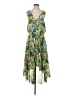 Unbranded 100% Polyester Tropical Green Cocktail Dress Size 5 - photo 1
