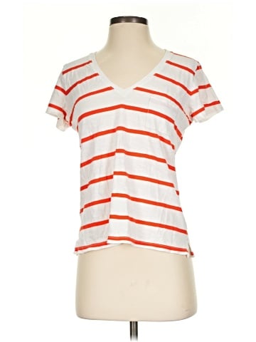 Madewell Whisper Cotton V-Neck Pocket Tee in Creston Stripe (view 1)