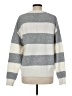 Faded Rose Stripes Gray Pullover Sweater Size M - photo 2