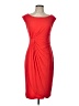 Connected Apparel Solid Red Cocktail Dress Size 10 - photo 1