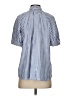 Max Studio Stripes Blue Short Sleeve Blouse Size S - photo 2