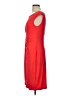 Connected Apparel Solid Red Cocktail Dress Size 10 - photo 5