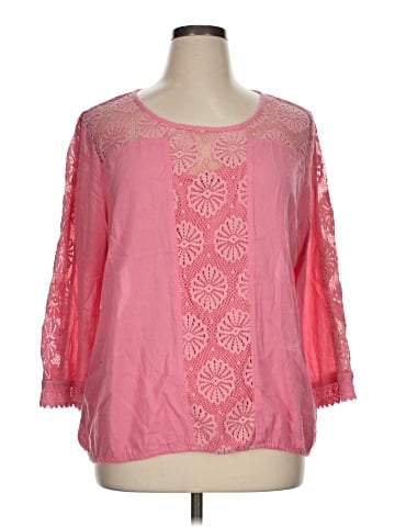 Vintage America Blues 3/4 Sleeve Blouse (view 1)