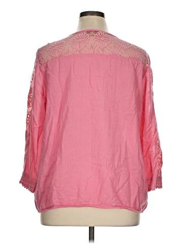 Vintage America Blues 3/4 Sleeve Blouse (view 2)