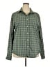 UNTUCKit 100% Polyester Plaid Green Long Sleeve Blouse Size XXL - photo 1