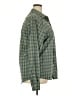 UNTUCKit 100% Polyester Plaid Green Long Sleeve Blouse Size XXL - photo 4